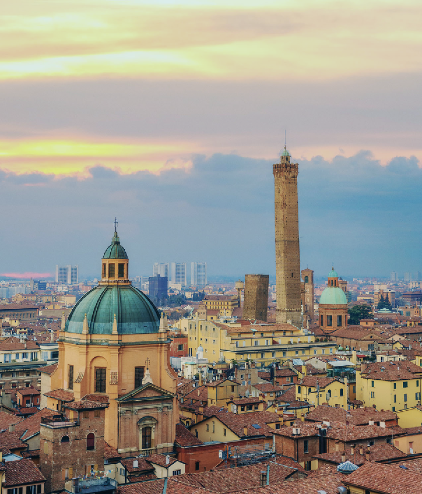 Vista aerea di Bologna